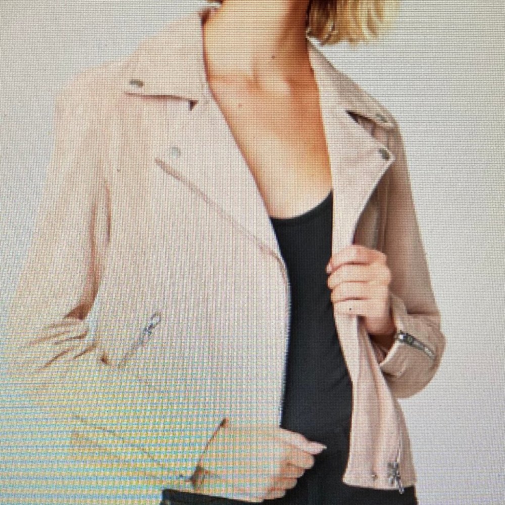 Blank NYC Light Tan Suede Jacket